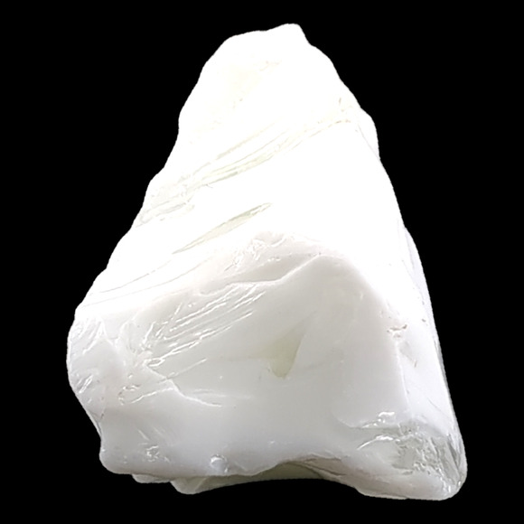 Vaseline Milk Glass Art Glass Cullet Sculpture Glowing Swirl Uranium Slag #4GX31 - Picture 6 of 8